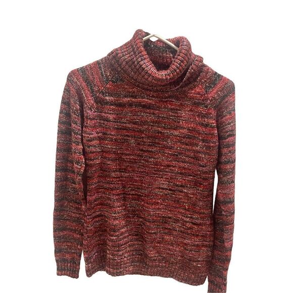 Columbia Knit Cozy Turtleneck Multicolored Sweater Women’s Size Medium - Picture 2 of 7